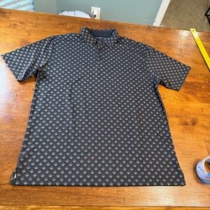 Men's Horn Legend New Orleans Saints Inspired Patterned Polo Shirt medium